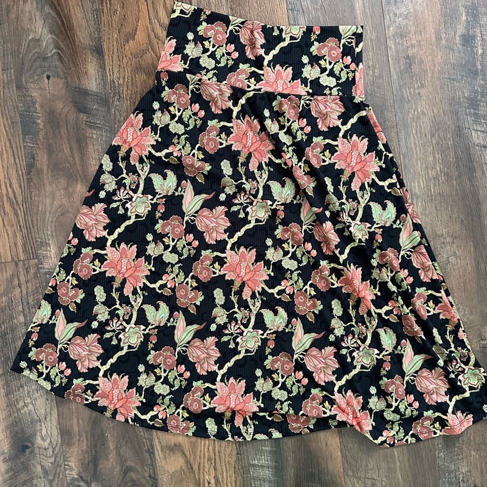 Floral midi skirt